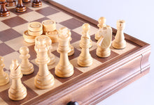 Load image into Gallery viewer, DEAL ITEM: 15" Wooden Chess/Checker Set
