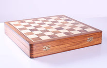 Load image into Gallery viewer, Deluxe English Wooden Chess Set with Storage
