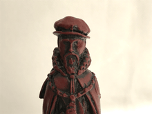 Load image into Gallery viewer, Elizabethan Chess Pieces by Berkeley - Cardinal Red
