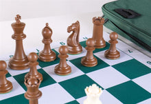 Load image into Gallery viewer, Emisario Deluxe Tournament Chess Set Combo - White &amp; Brown
