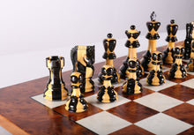 Load image into Gallery viewer, Exotic Zagreb Inlay Chess Set on Spain Elm and Rootwood
