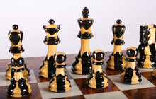 Load image into Gallery viewer, Exotic Zagreb Inlay Chess Set on Spain Elm and Rootwood
