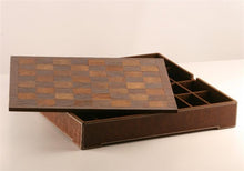 Load image into Gallery viewer, Genuine Brown and Beige Leather Chest
