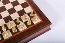 Load image into Gallery viewer, Gothic Chess Set with Cabinet Storage Board
