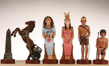 Load image into Gallery viewer, Heavy Pewter Egyptian Pieces with 4" King
