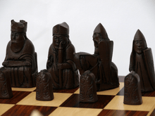 Load image into Gallery viewer, Isle of Lewis Chess Pieces by Berkeley - Russet Brown
