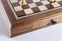 Load image into Gallery viewer, JLP Hardwood Cabinet with Drawers and Removable Chess Board
