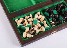 Load image into Gallery viewer, KINGS Wooden Chess Set, 11 1/4" Square
