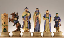 Load image into Gallery viewer, Large Crusades III Medieval Chess Pieces
