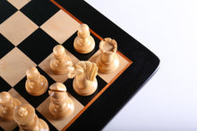 Load image into Gallery viewer, Luxury Chess Set in Padauk 4 5/8" on Birdseye Maple Board

