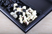 Load image into Gallery viewer, Magnetic Folding Travel Chess &amp; Checker Set - Small
