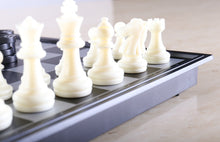 Load image into Gallery viewer, Magnetic Folding Travel Chess &amp; Checker Set - Small
