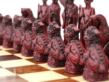 Load image into Gallery viewer, Mandarin Chess Pieces by Berkeley - Cardinal Red
