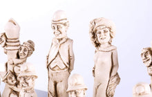 Load image into Gallery viewer, Hollywood's Golden Age Chess Set on Birdseye Maple Board
