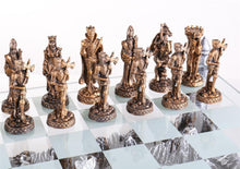 Load image into Gallery viewer, Medieval Knights 3D Chess Set
