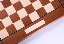 Load image into Gallery viewer, Personalize 21" JLP Hardwood USA Chessboard with Engraved Maple Inset
