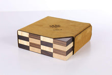 Load image into Gallery viewer, STACK Chessboard - Tournament Edition in Rosewood and Birdseye Maple (DISCOUNTED FOR IMPERFECTION)
