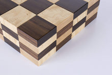 Load image into Gallery viewer, STACK Chessboard - Tournament Edition in Rosewood and Birdseye Maple (DISCOUNTED FOR IMPERFECTION)
