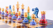 Load image into Gallery viewer, Sydney Gruber's Painted Chess Set - Polgar Design
