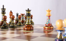 Load image into Gallery viewer, Sydney Gruber's Painted Chess Set - Queen Anne Design
