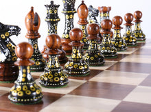 Load image into Gallery viewer, Sydney Gruber's Painted Chess Set - Queen Anne Design
