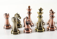 Load image into Gallery viewer, Tall Metallic Style Plastic Chess Pieces
