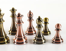 Load image into Gallery viewer, Tall Metallic Style Plastic Chess Pieces
