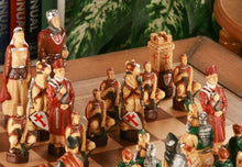 Load image into Gallery viewer, The Crusades Chess Set with Presentation Box - SAC Hand Decorated
