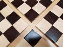 Load image into Gallery viewer, the STACK Chessboard - Tournament Edition in Wenge and Maple (DISCOUNTED FOR IMPERFECTION)
