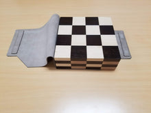 Load image into Gallery viewer, the STACK Chessboard - Tournament Edition in Wenge and Maple (DISCOUNTED FOR IMPERFECTION)
