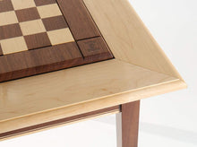 Load image into Gallery viewer, Walnut Maple Premium Hardwood Chess Table - FRAME ONLY (DISCOUNTED FOR IMPERFECTION)
